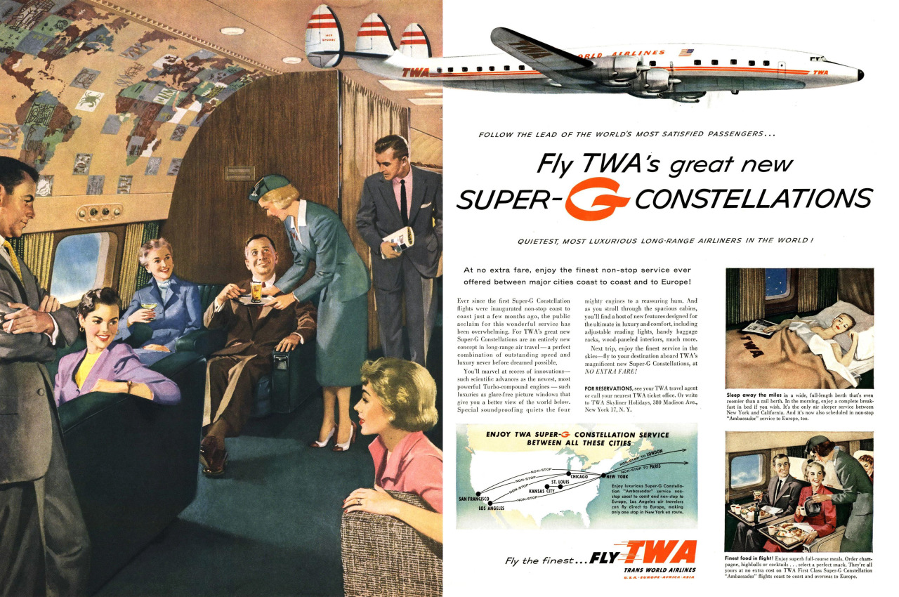 1955 TWA Super-G Constellations