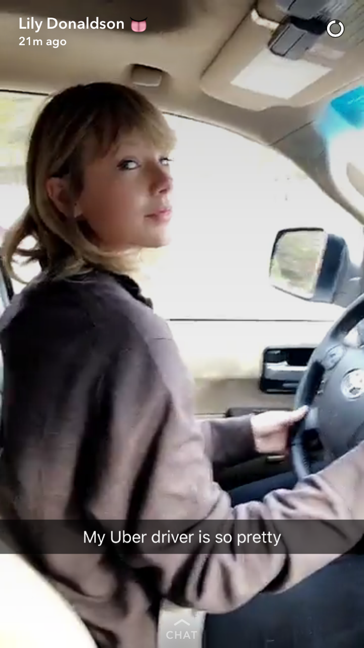 Taylor Swift driving in a car - Taylor Swift - FOTP