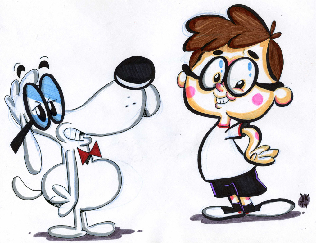 tumblrtoons: “ Day 8 #inktober! Inspired by my Funchabun Comix compatriot, Alex Neal, today’s Inktober entry is playing around with Jay Ward’s classic cartoon characters: Mr. Peabody & Sherman. Also, yesterday’s entry is for sale in my brand...