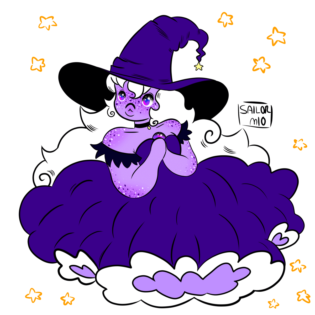 Amethyst as a witch✨⭐️🌙🌟