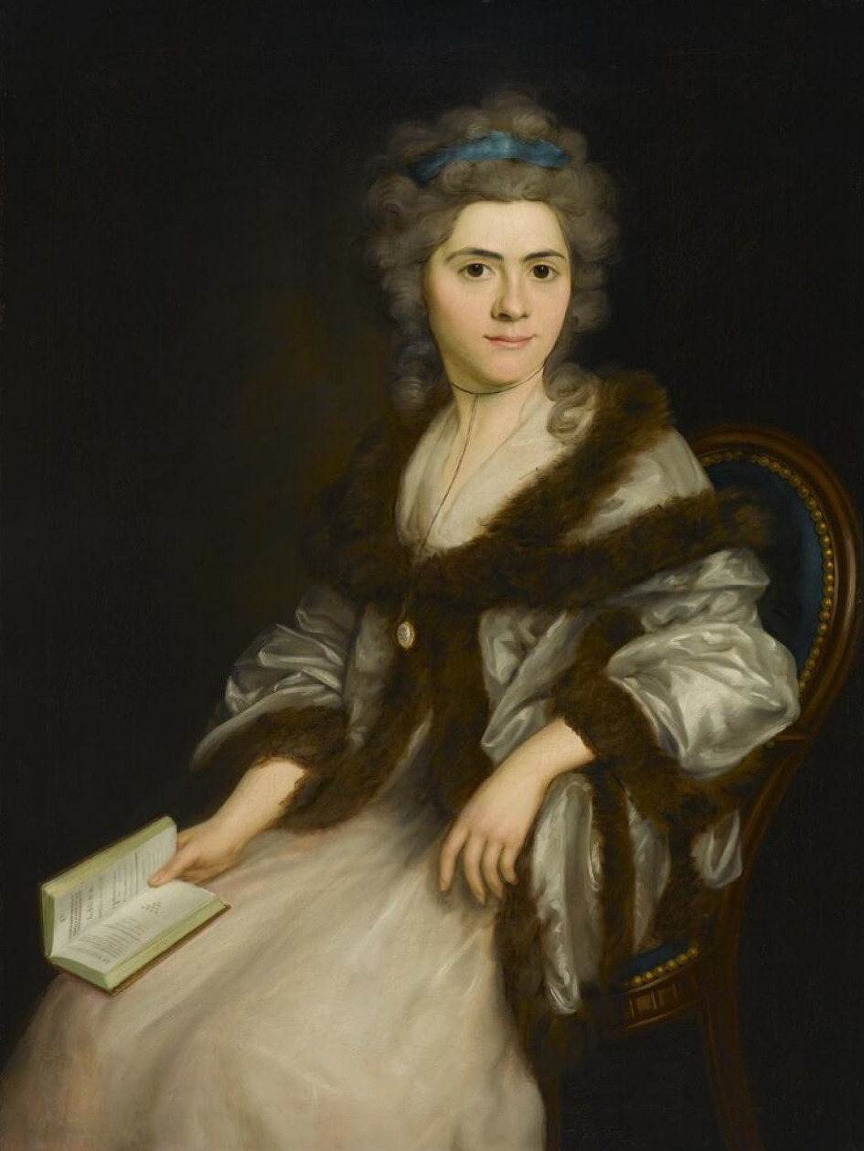 The Comtesse d'Estrades (18th century). Antoine Vestier (French, 1740-1824). Oil on canvas. The Norton Simon Foundation.
Comtesse d'Estrades is portrayed holding a book that she has been reading. She wears a casual at-home dress with a fur-trimmed...