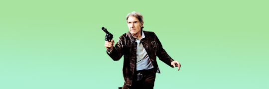 [banner featuring Han Solo and a green background]